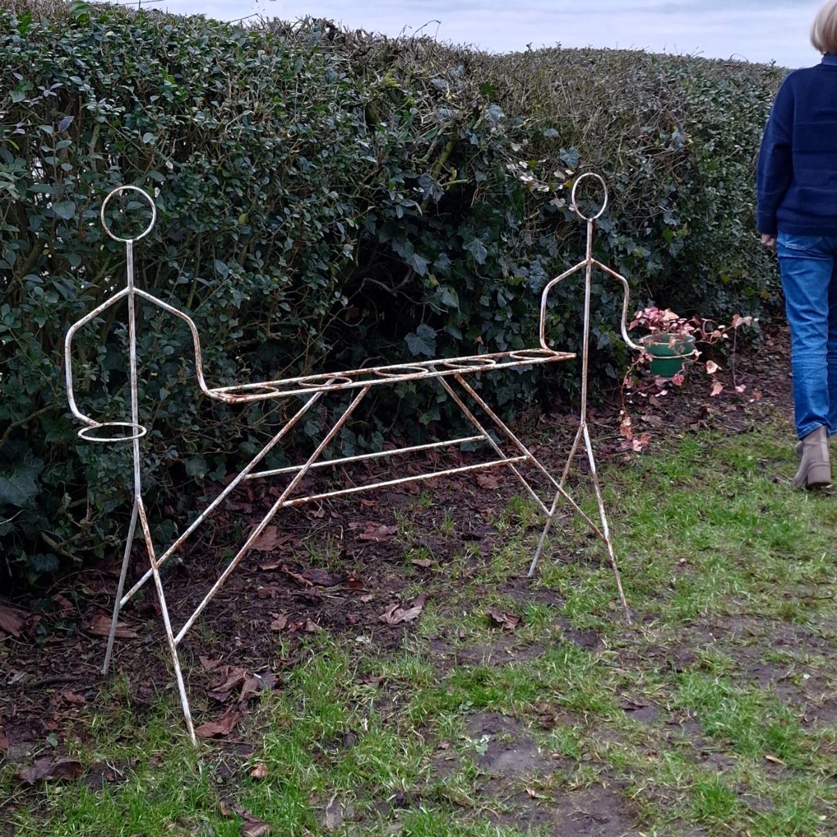 Funky metal plant rack