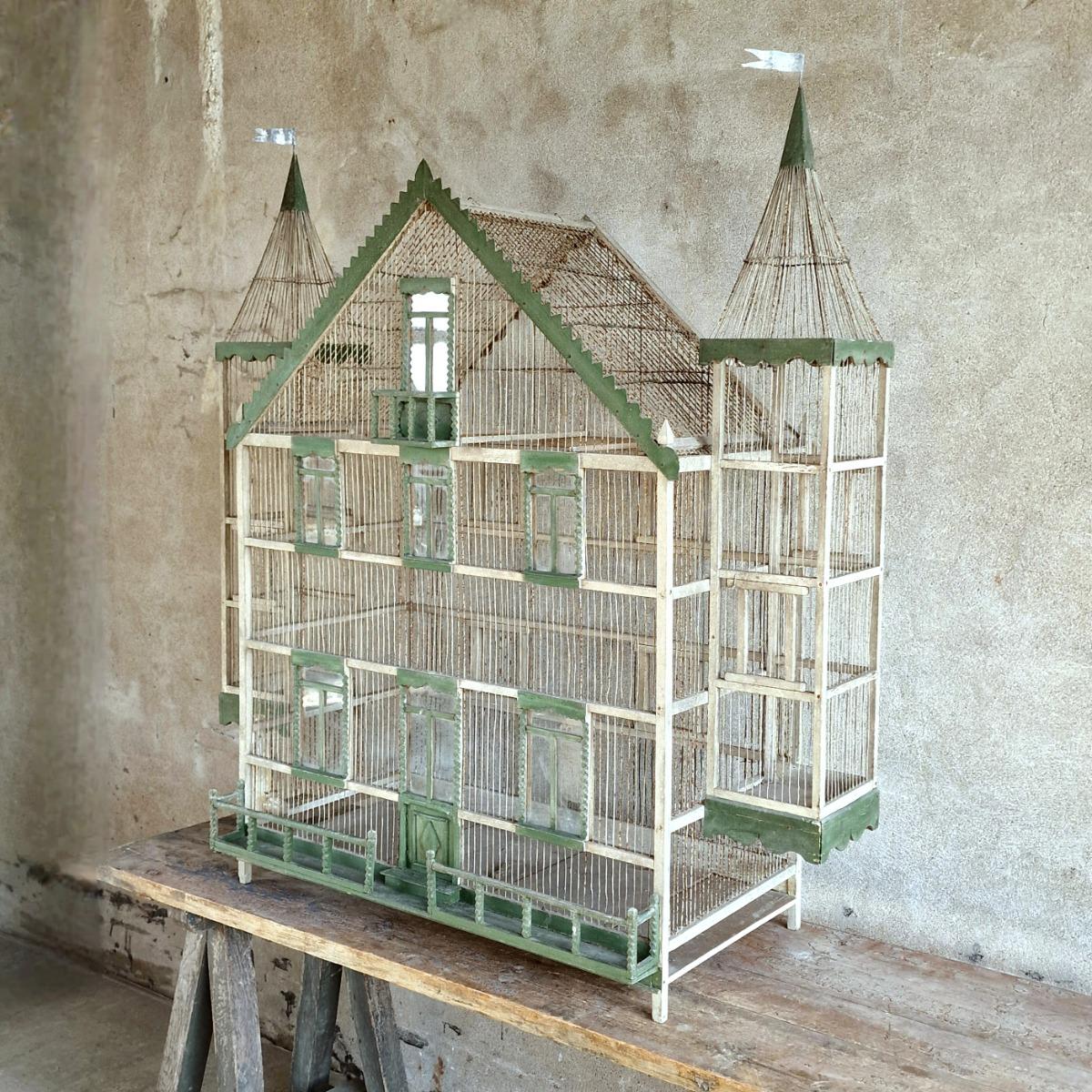 Huge castle birdcage