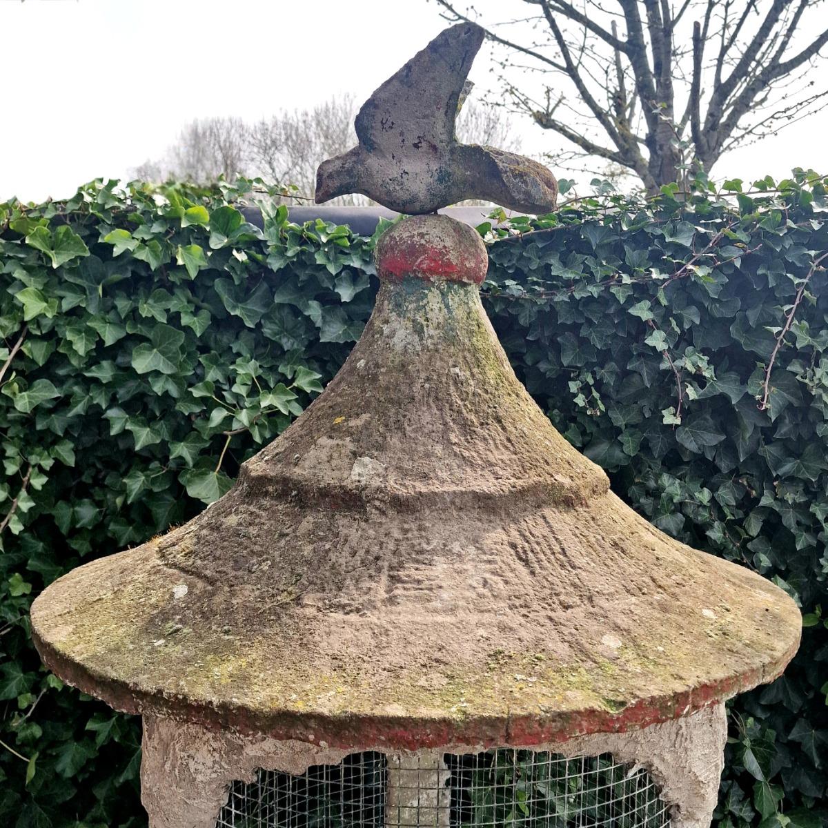 Huge faux-bois bird cage