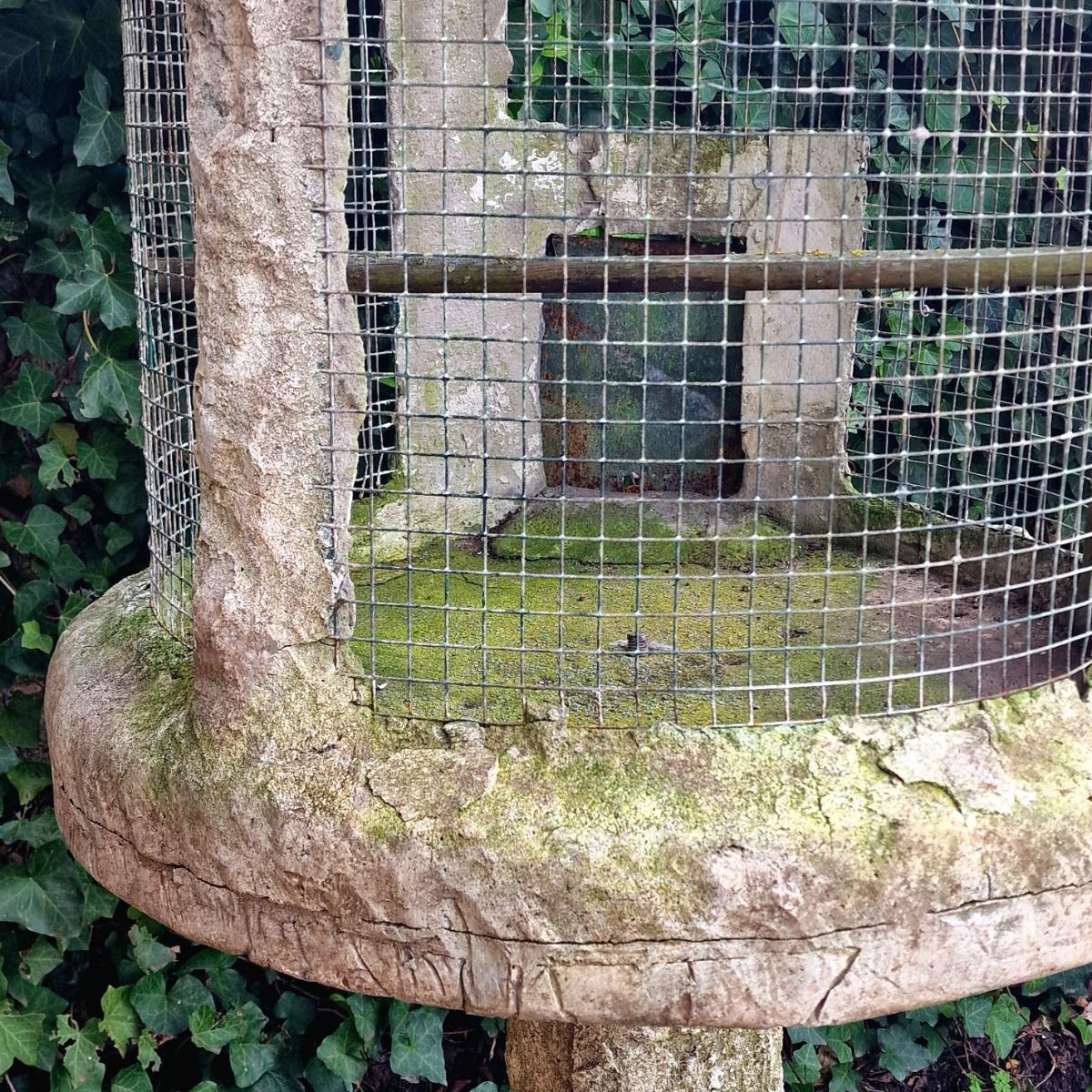Huge faux-bois bird cage