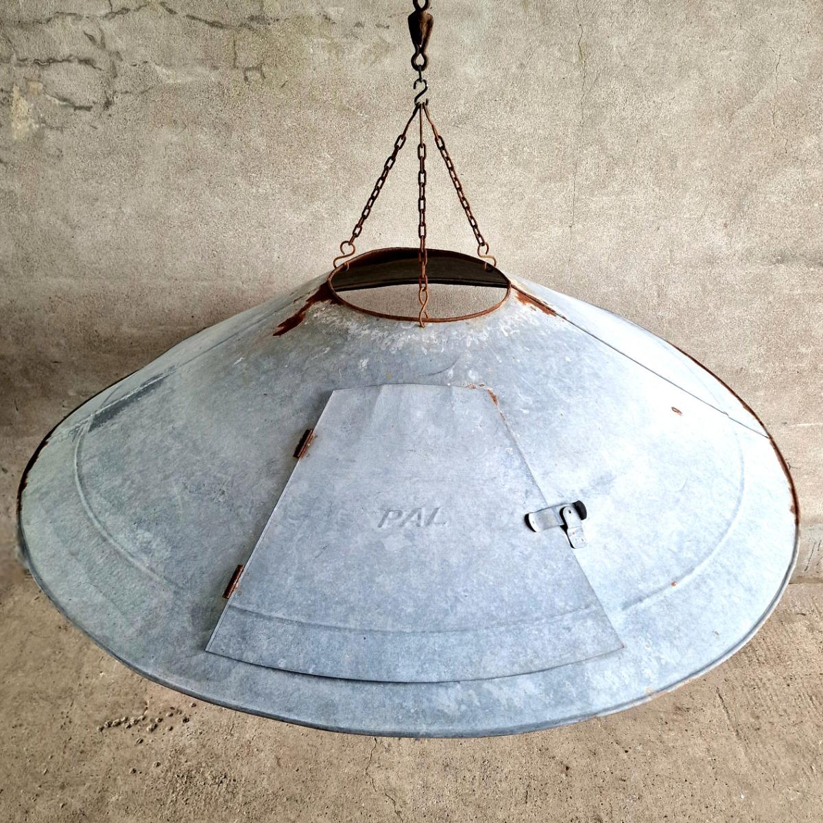 Huge zinc lampshade