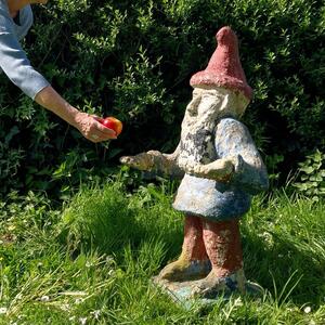 Large cast stone gnome