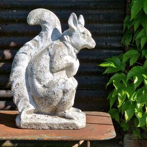 Large cast stone squirrel