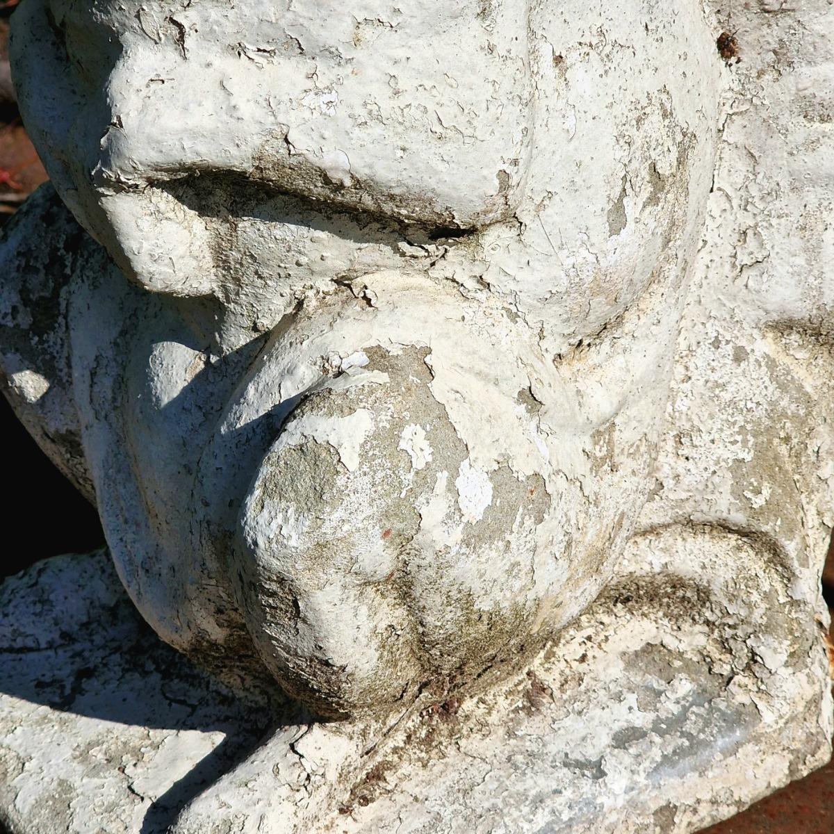Large cast stone squirrel