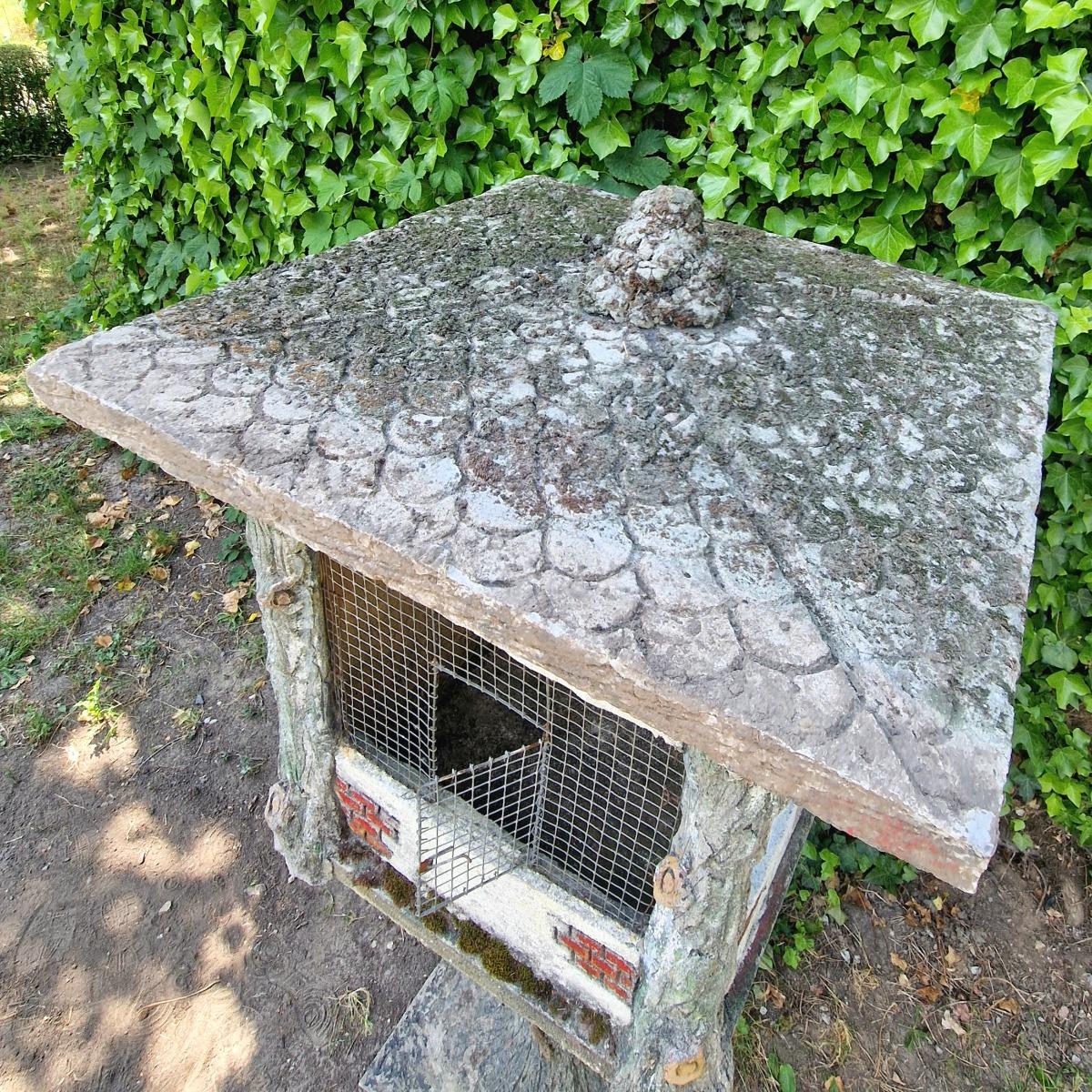 Large faux bois bird cage