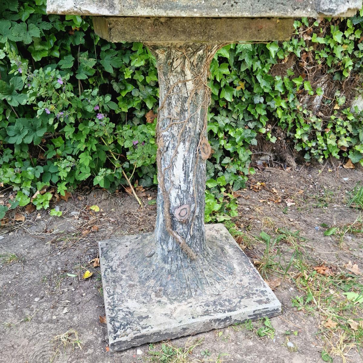 Large faux bois bird cage