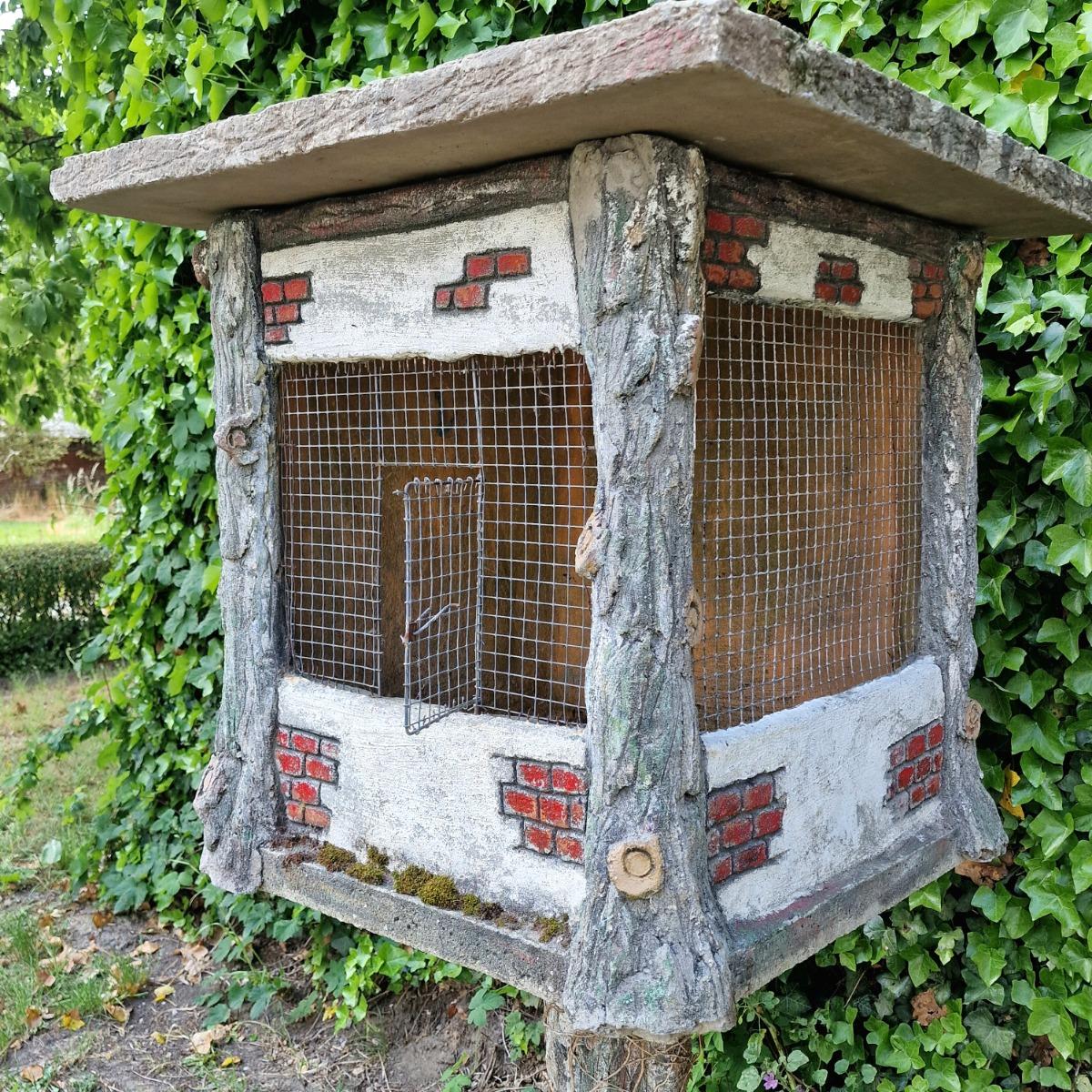 Large faux bois bird cage