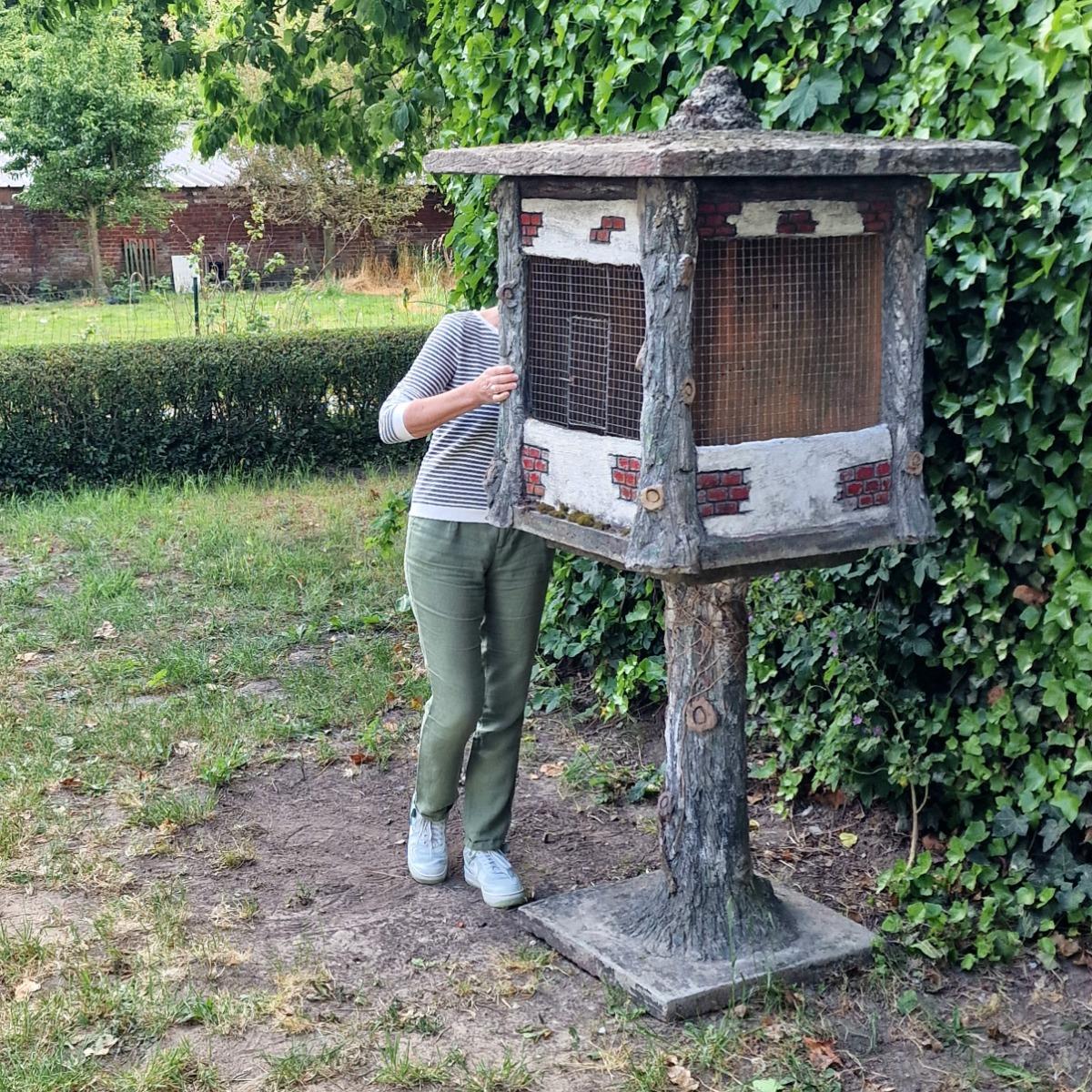 Large faux bois bird cage