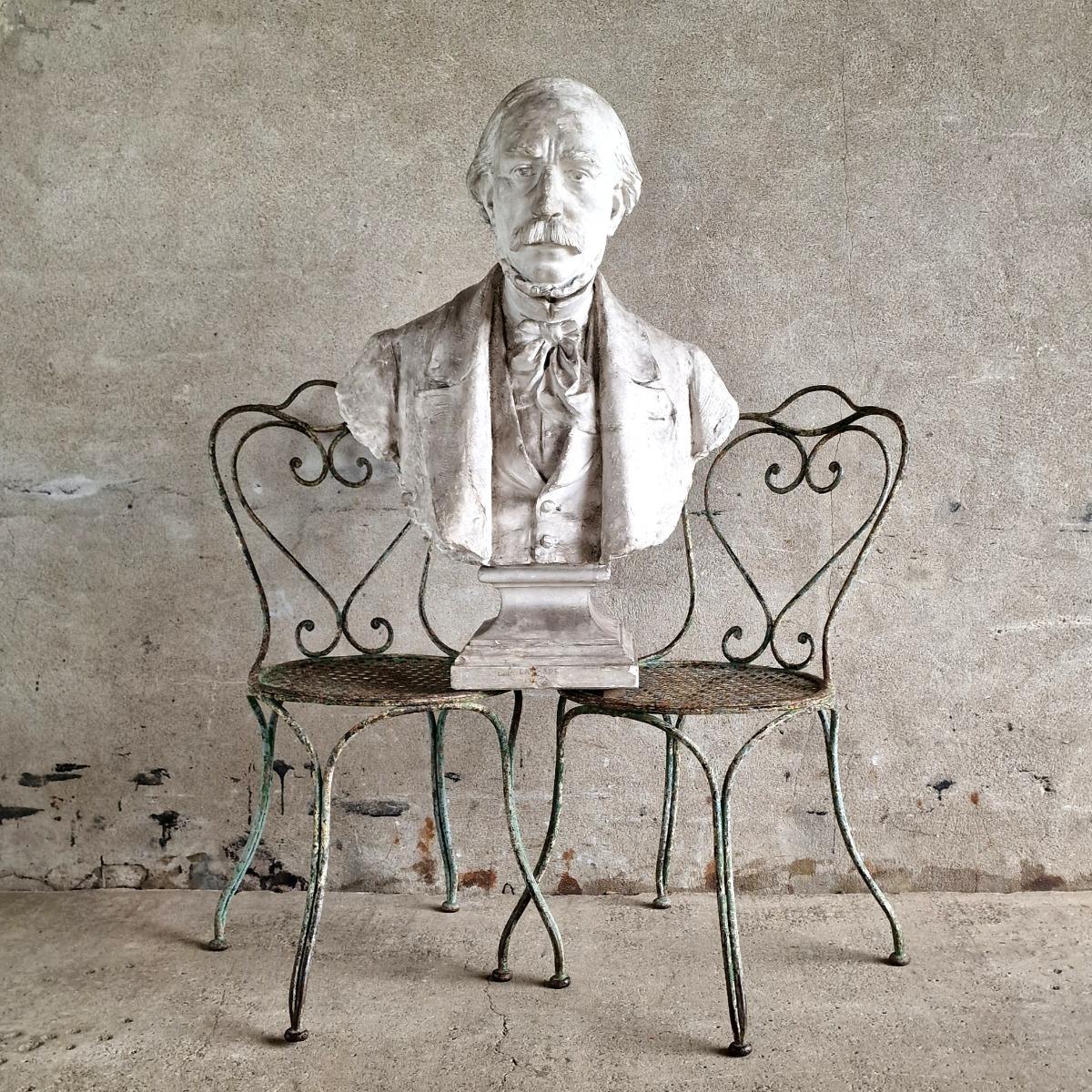 Large plaster bust