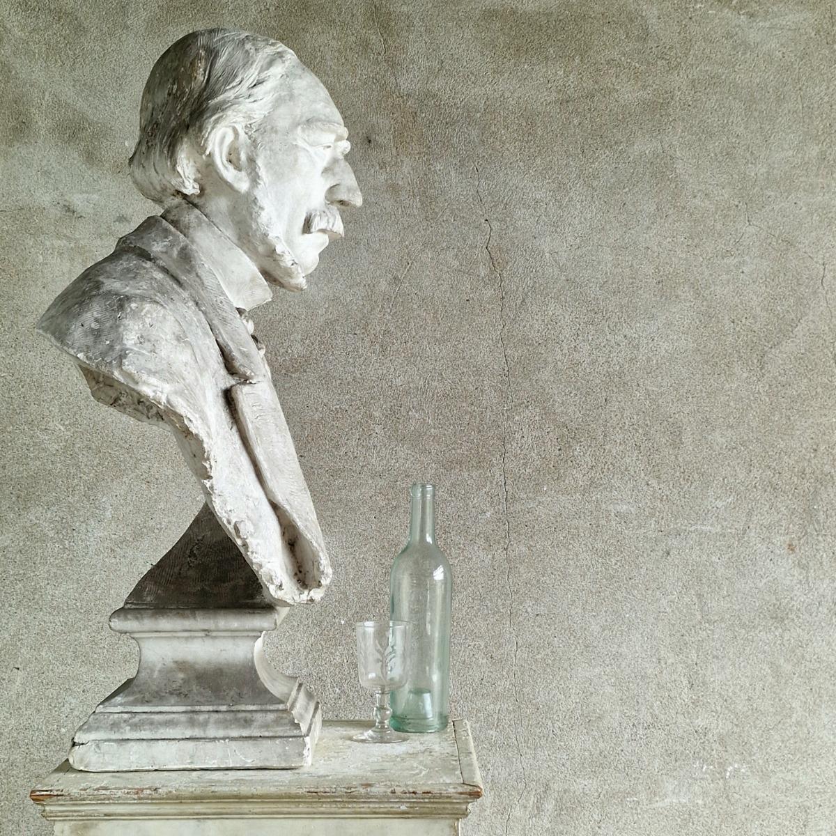 Large plaster bust