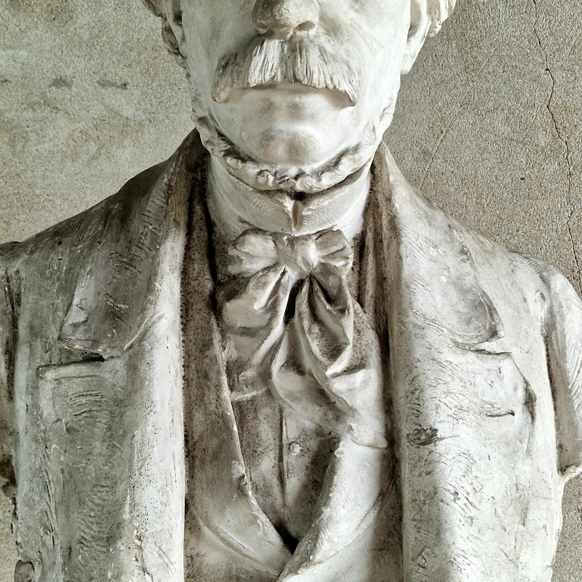Large plaster bust