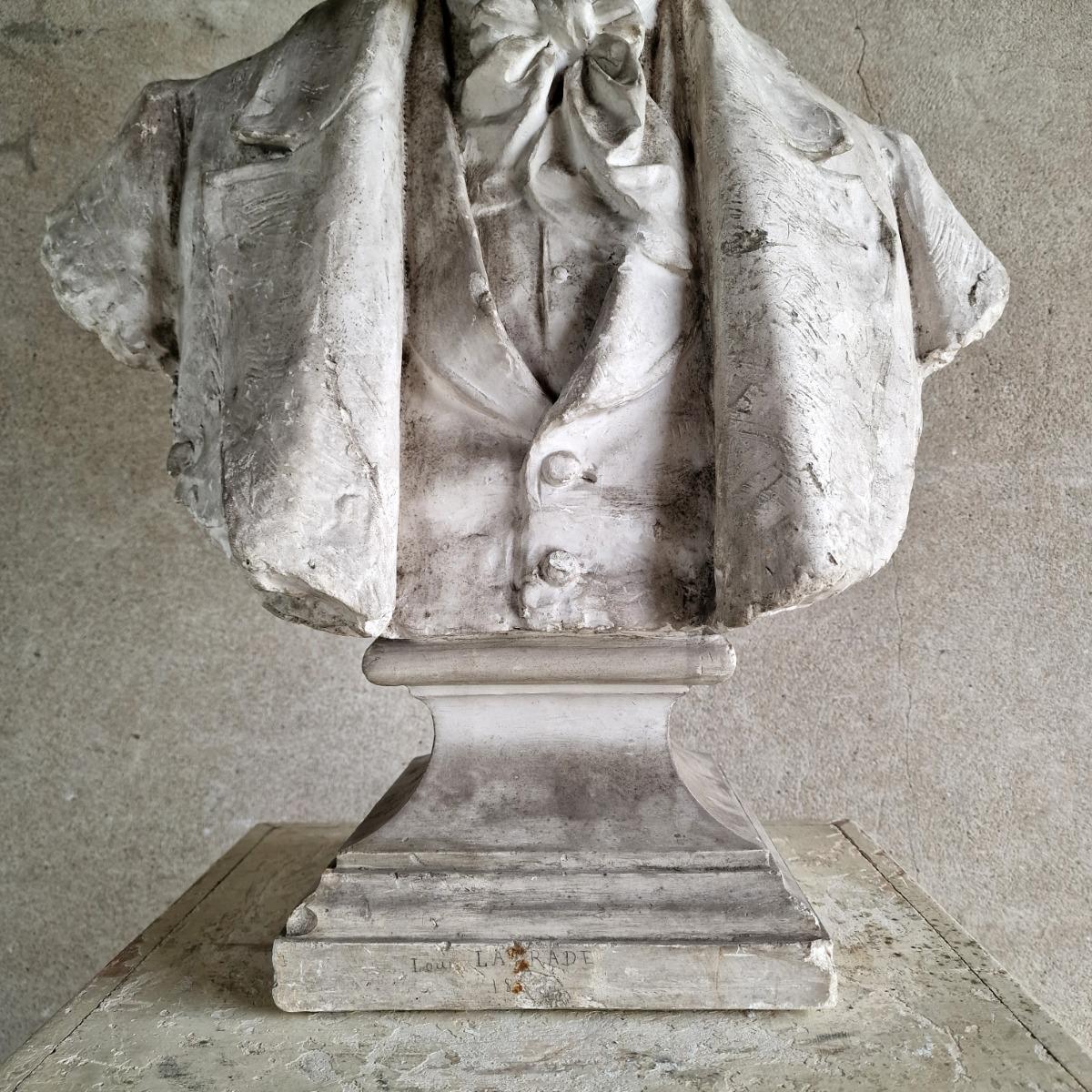 Large plaster bust