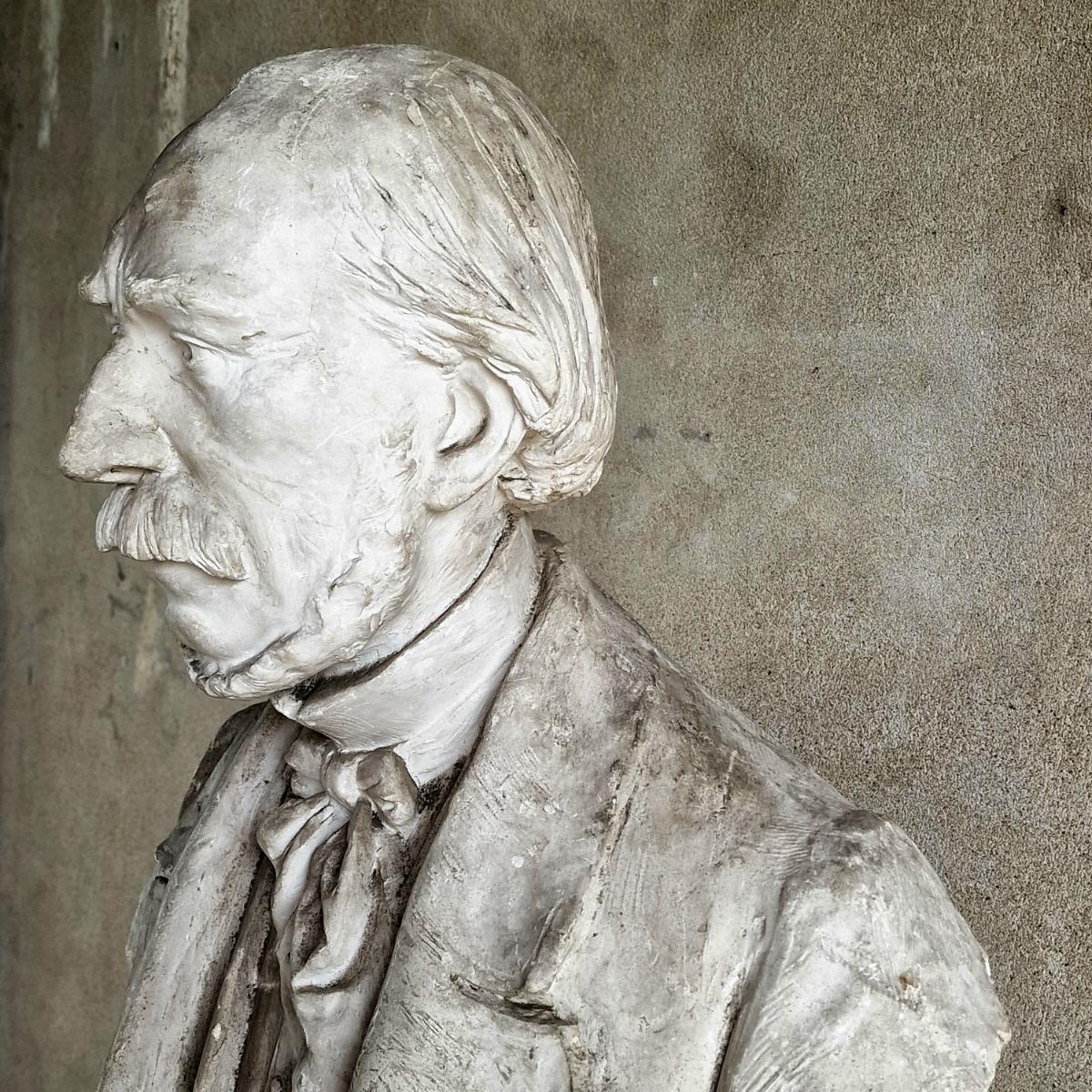 Large plaster bust
