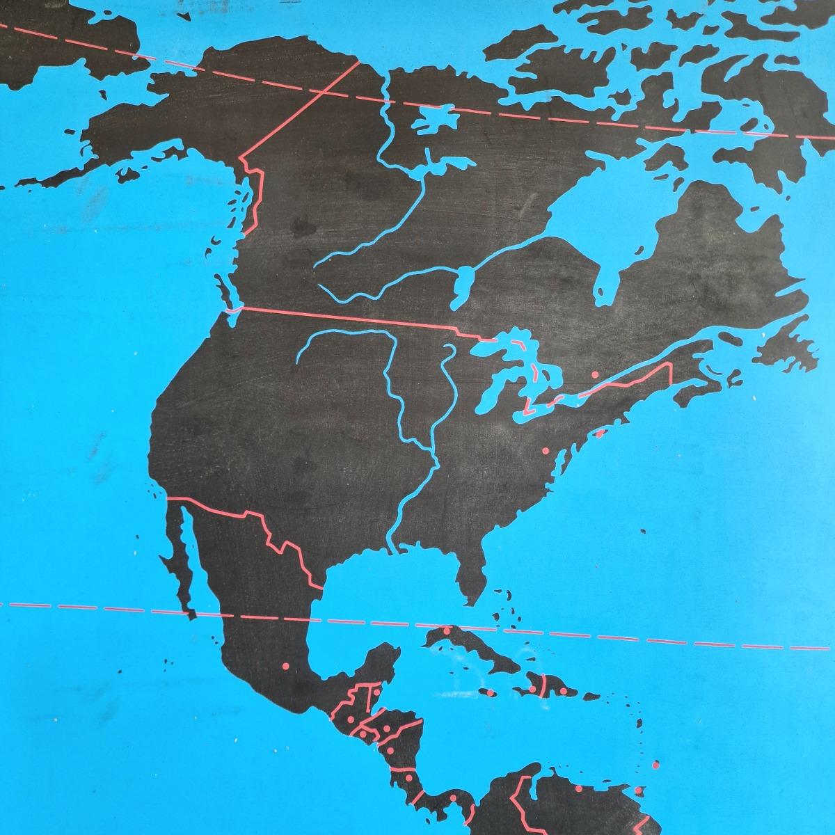 Large world map