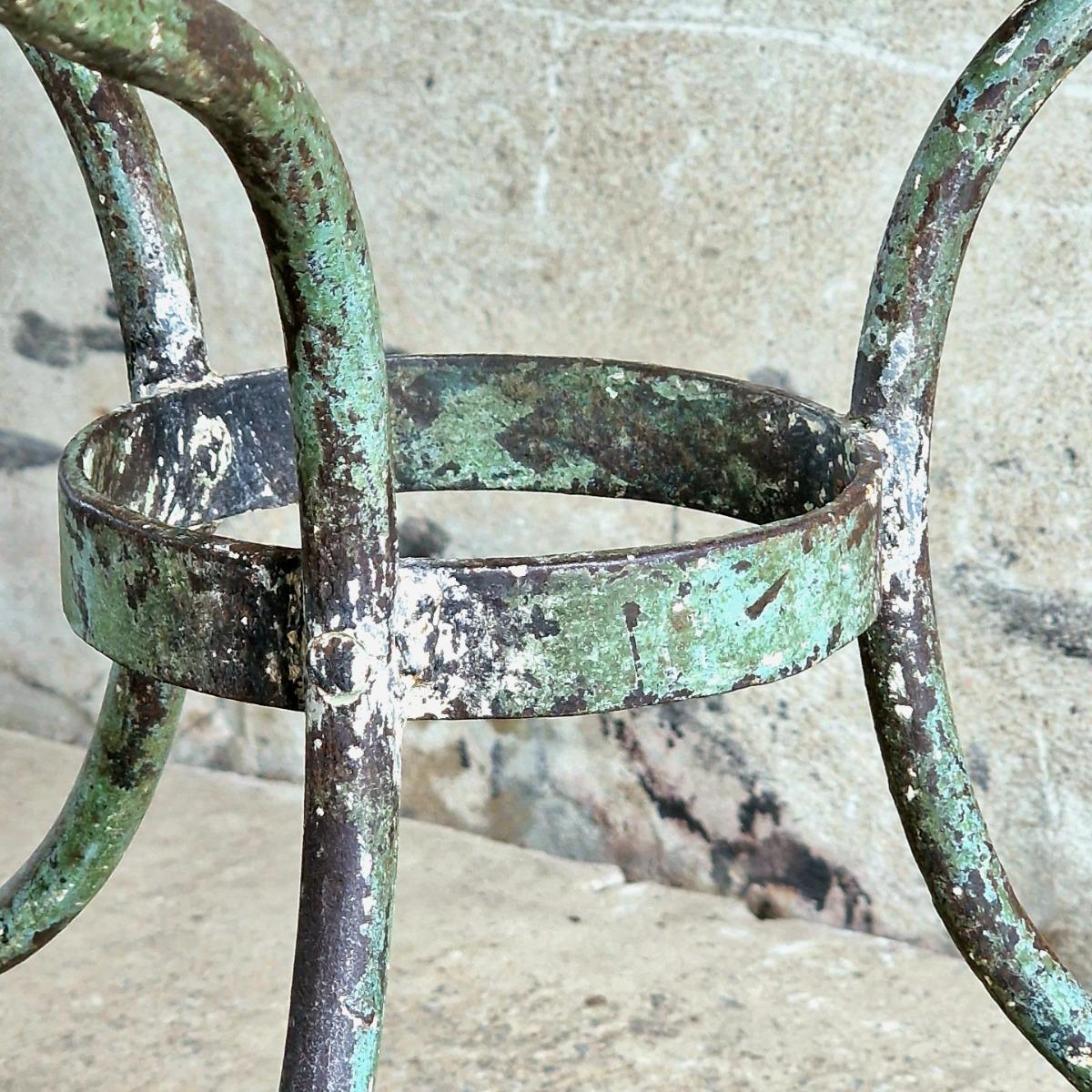 Marble top 19thC garden table