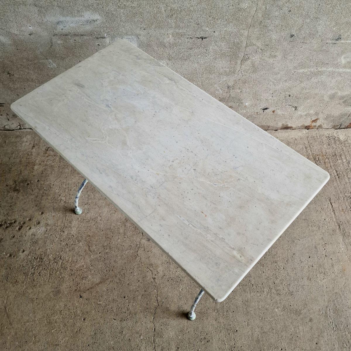 Marble top bistrot table