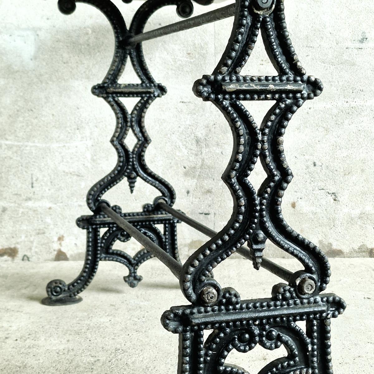 Marble top garden table