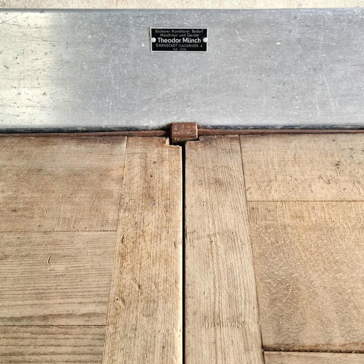 Metal bakery table