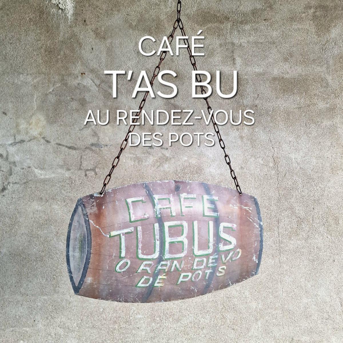 Metal café sign