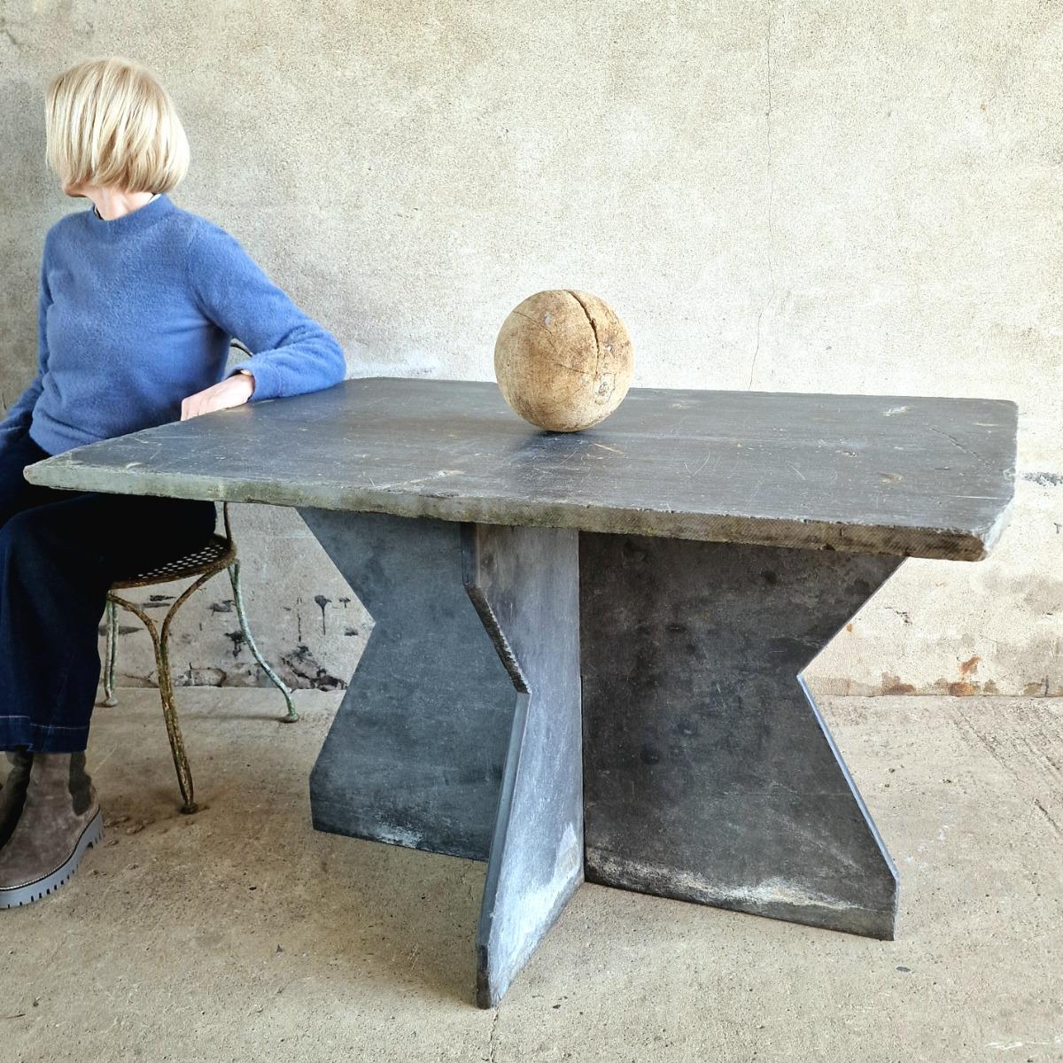Mid 20thC slate table