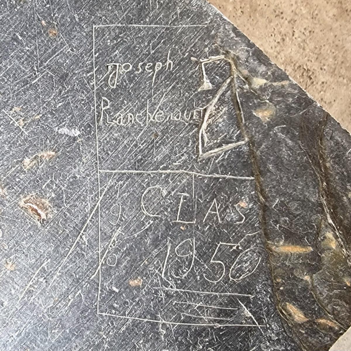 Mid 20thC slate table