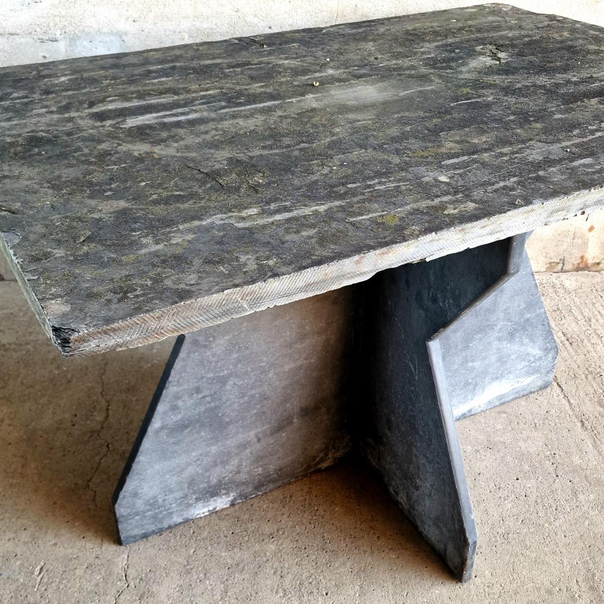 Mid 20thC slate table