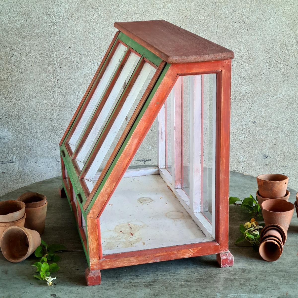 Nice wooden mini greenhouse
