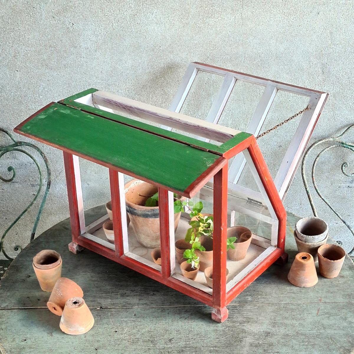 Nice wooden mini greenhouse
