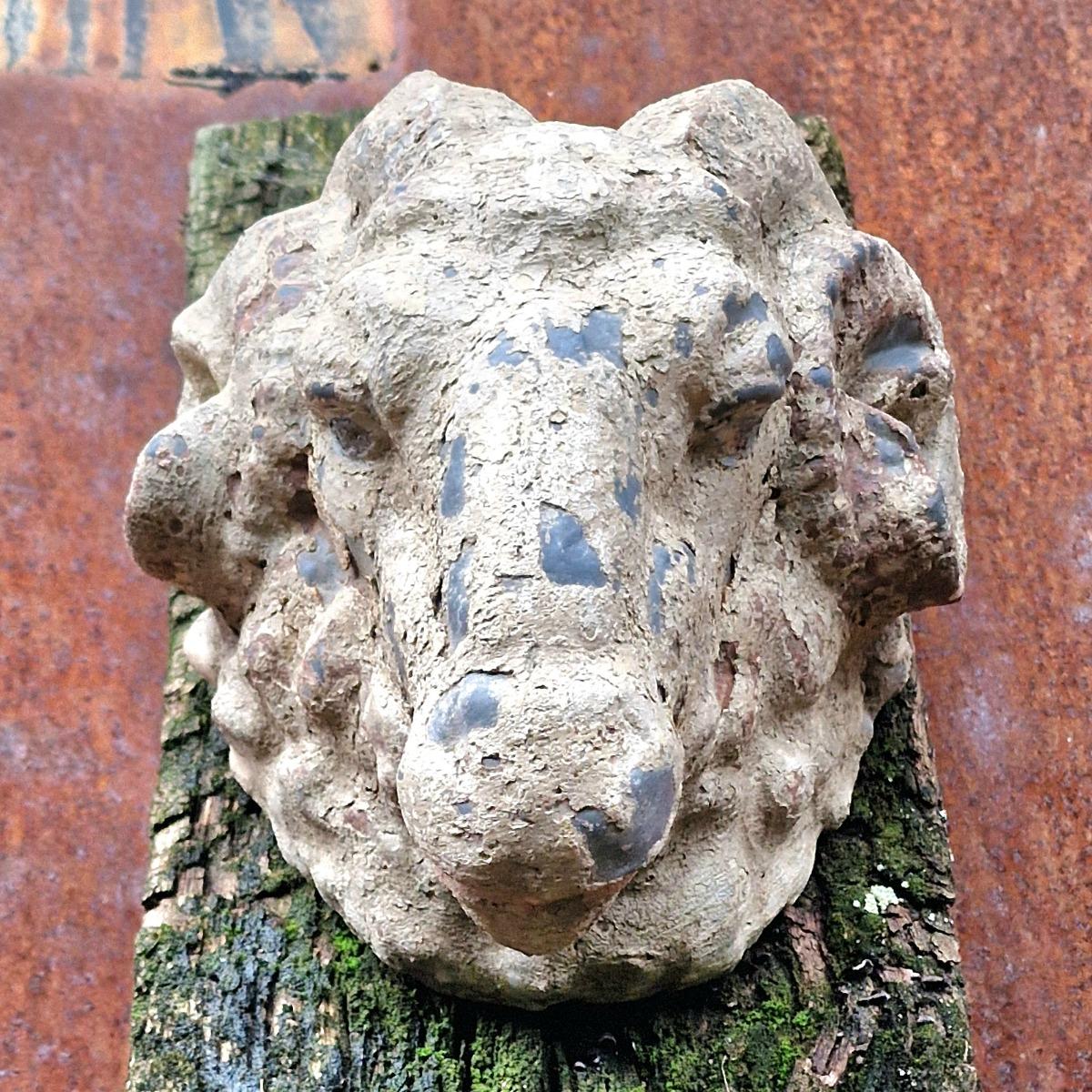 Original zinc rams head