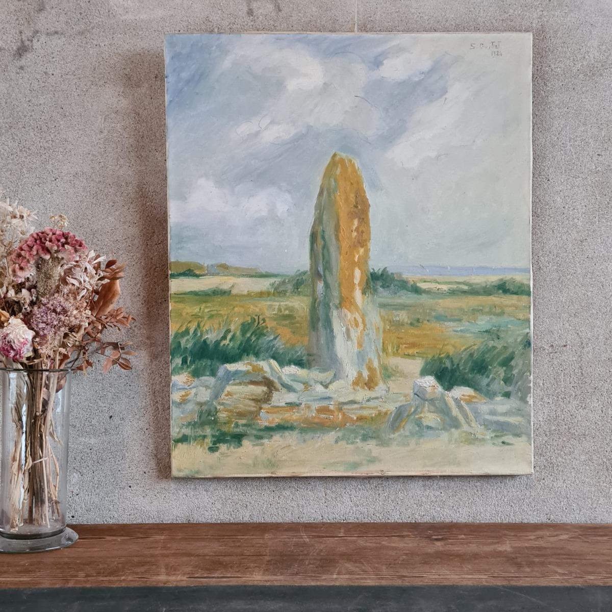 Painting of a Menhir