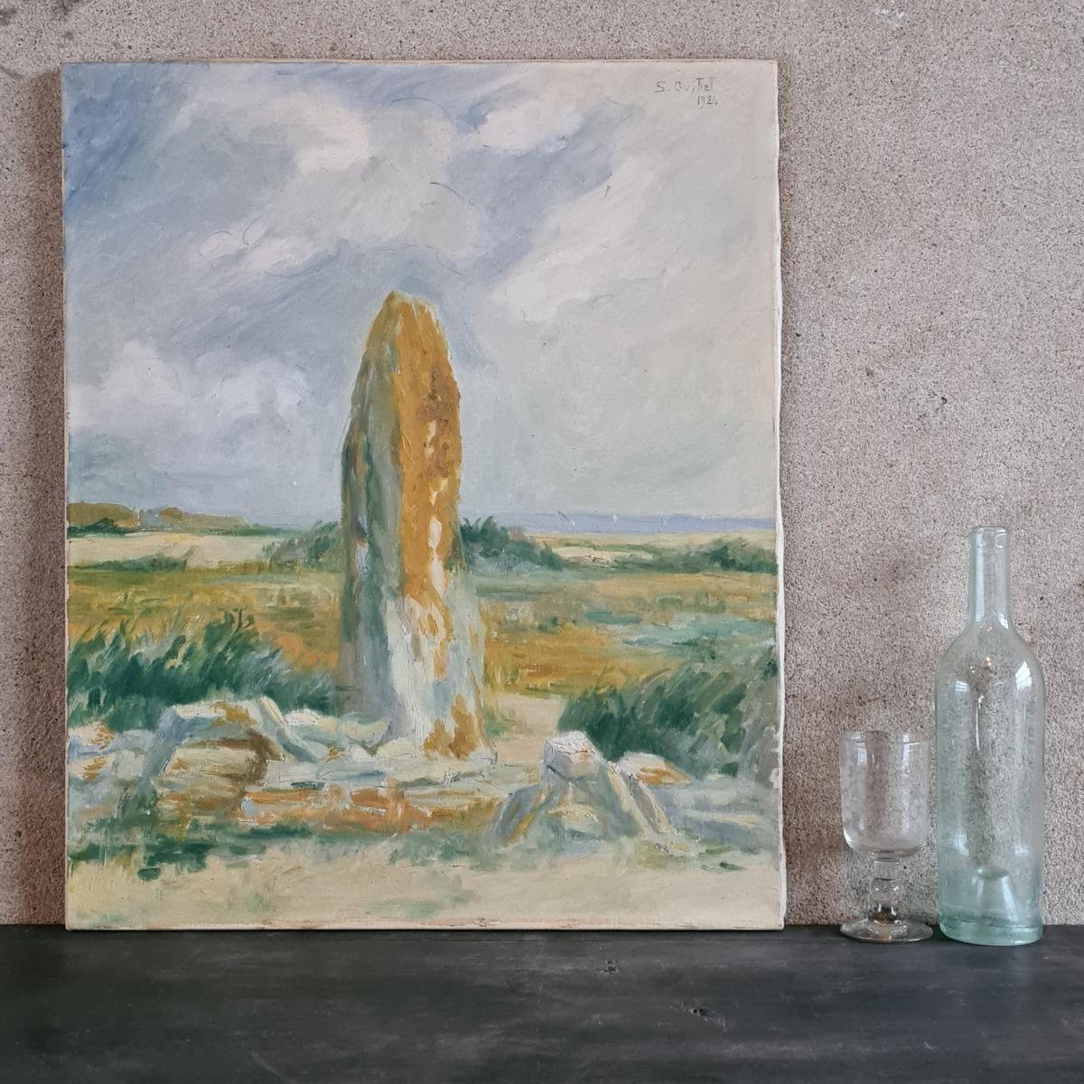 Painting of a Menhir