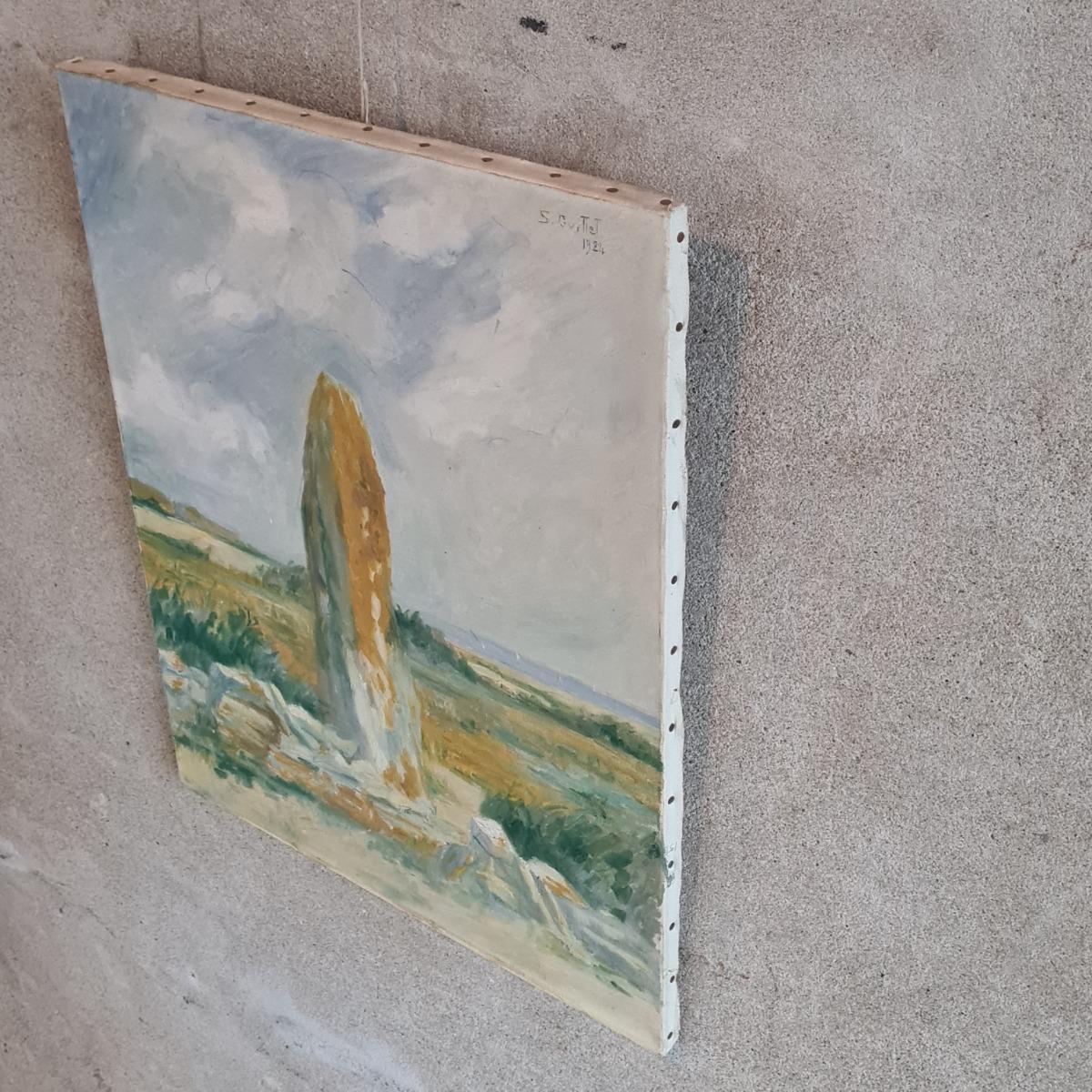 Painting of a Menhir