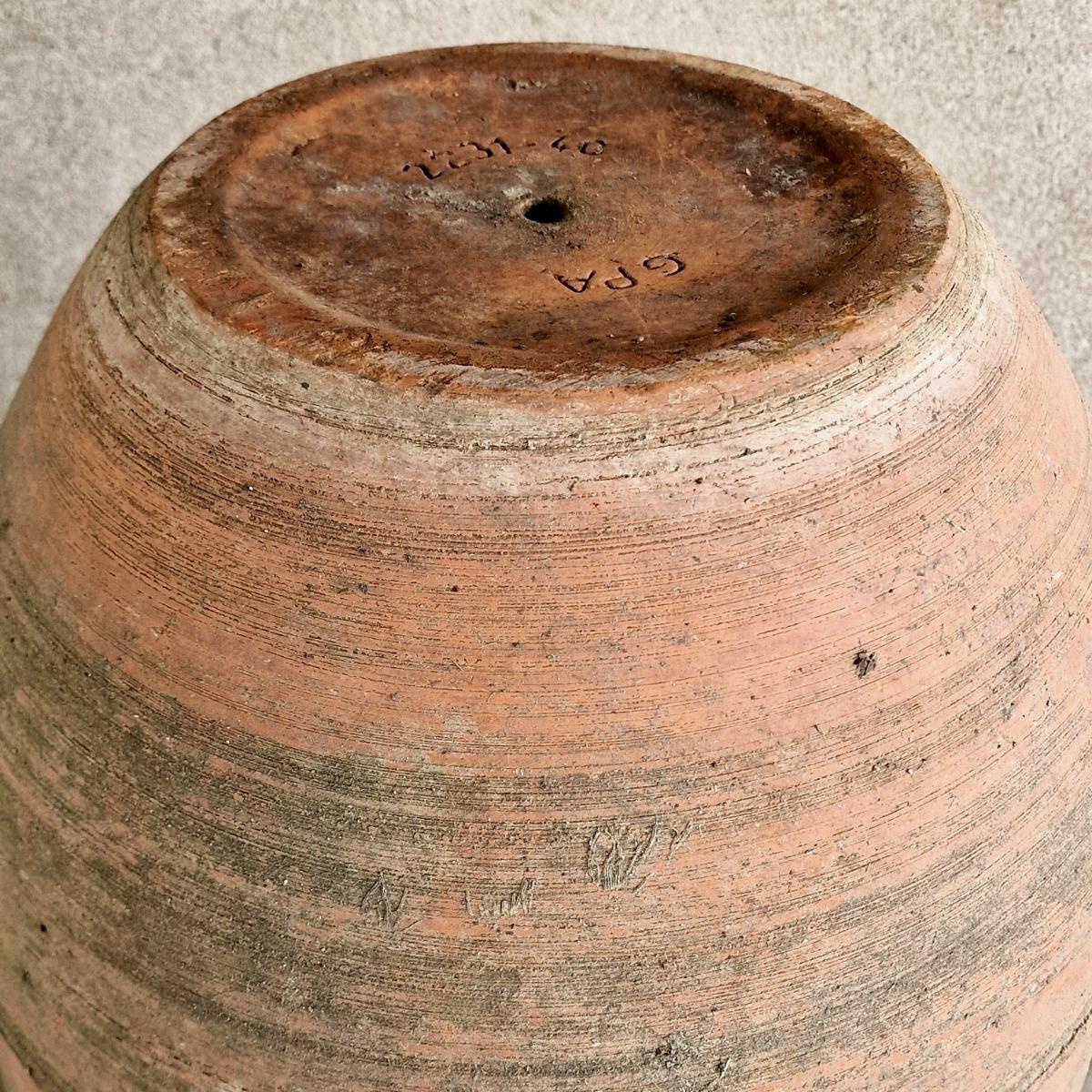 Pair of handmade terra cotta planters
