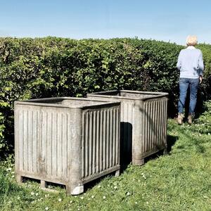 Pair of industrial orangerie planters