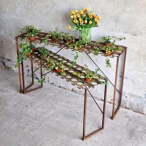 Pair of metal consoles
