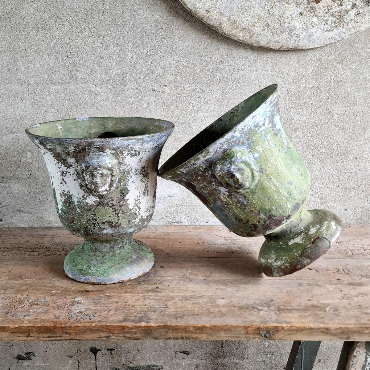 Pair of Rouen urns