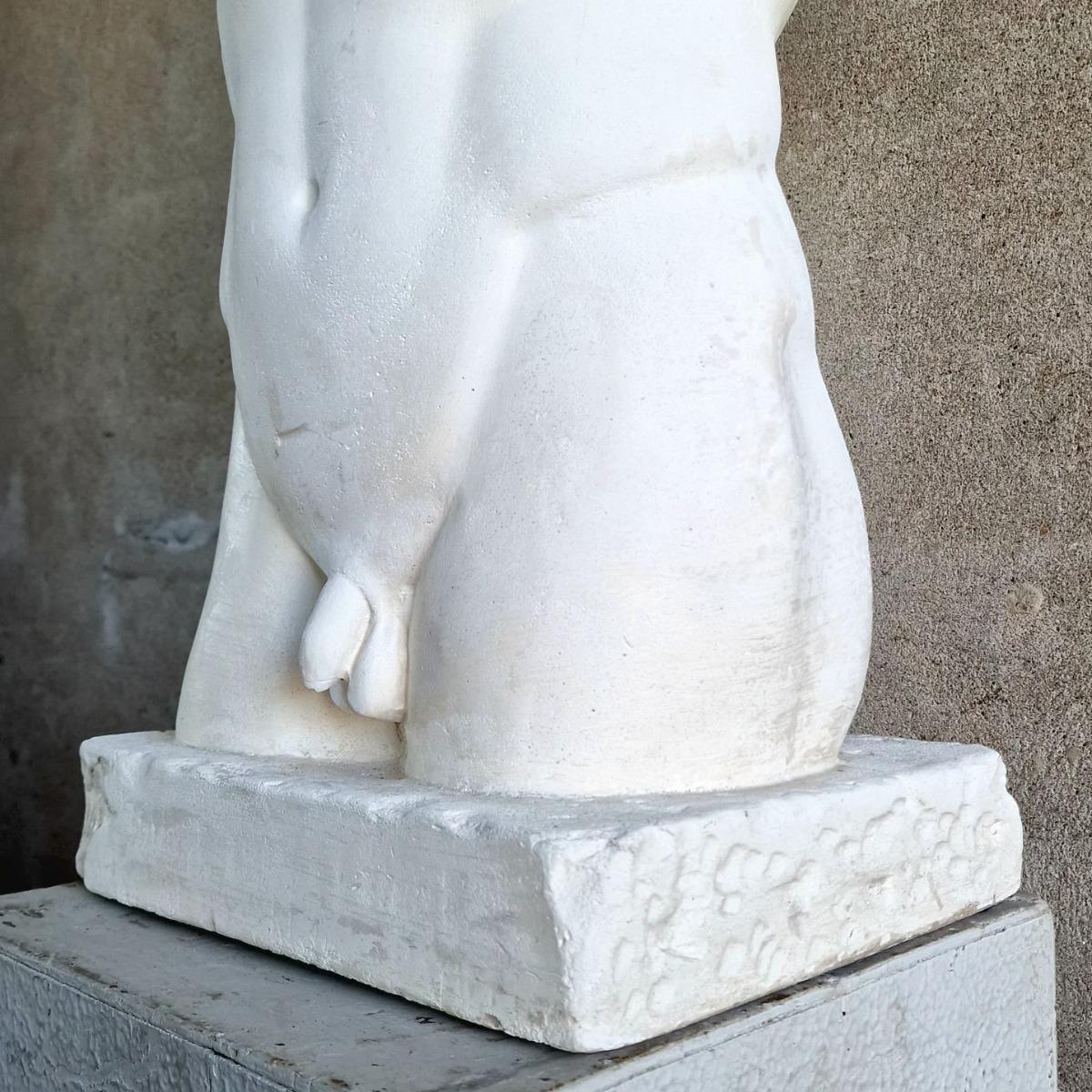 Plaster greek torso