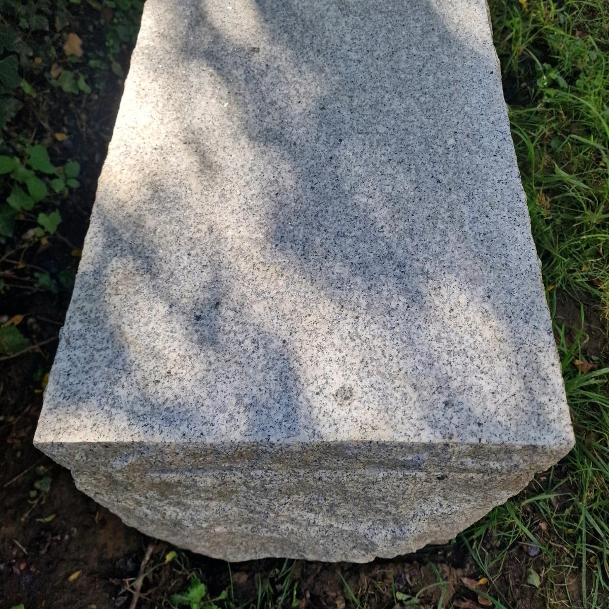 Primitive stone bench