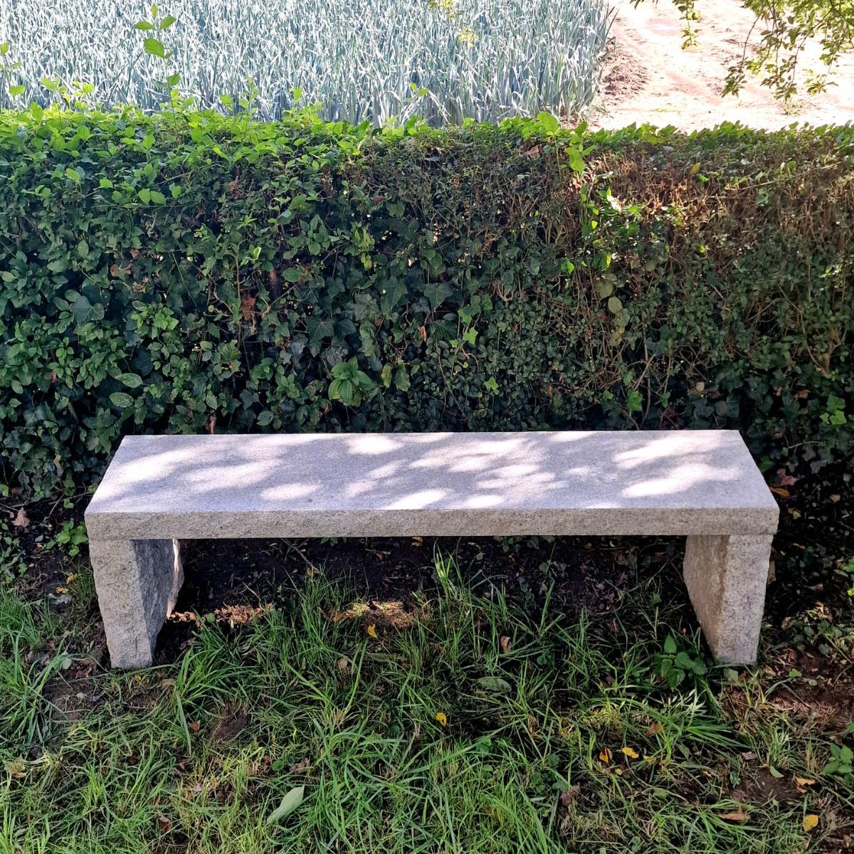 Primitive stone bench