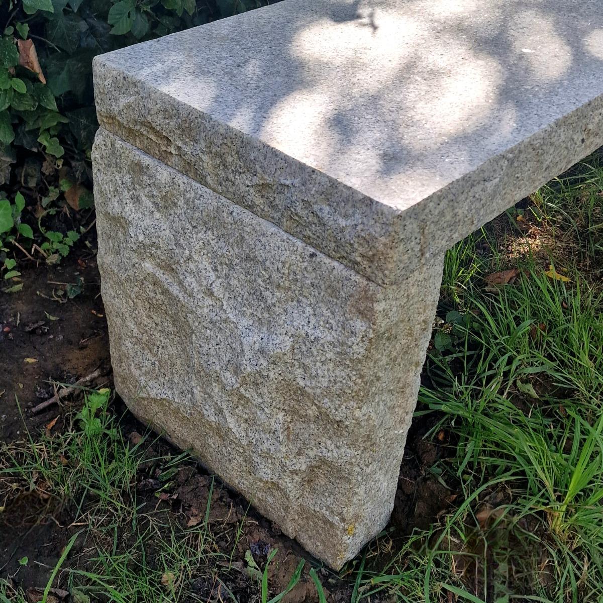 Primitive stone bench