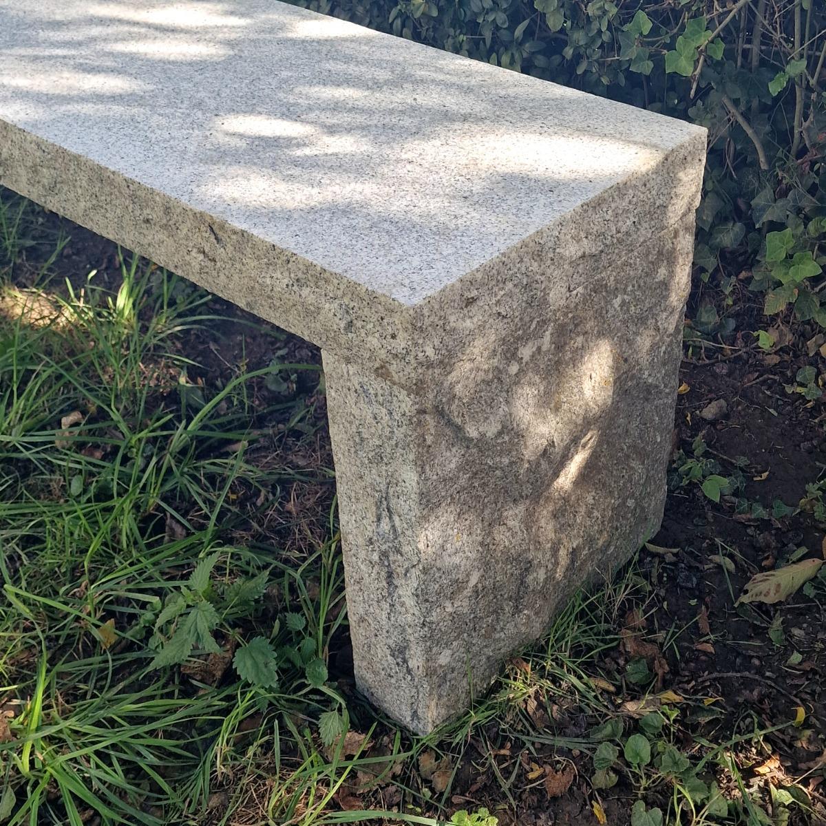 Primitive stone bench