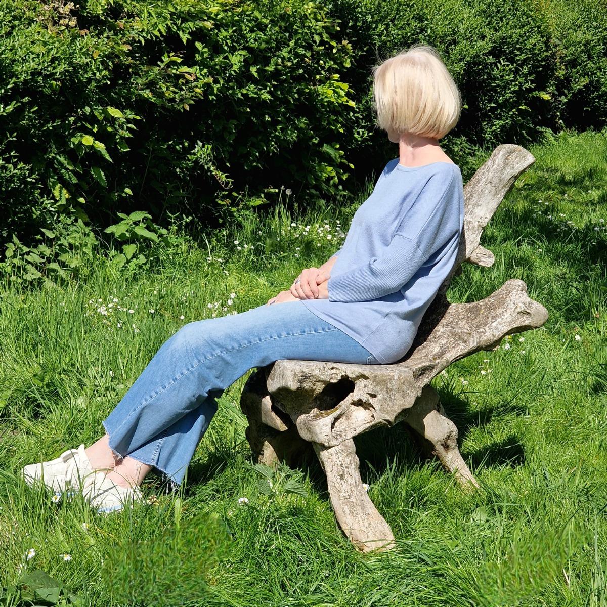 Primitive wooden chair