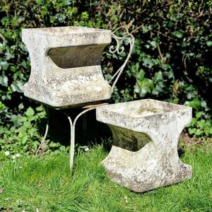 Rare pair of Willy Guhl planters