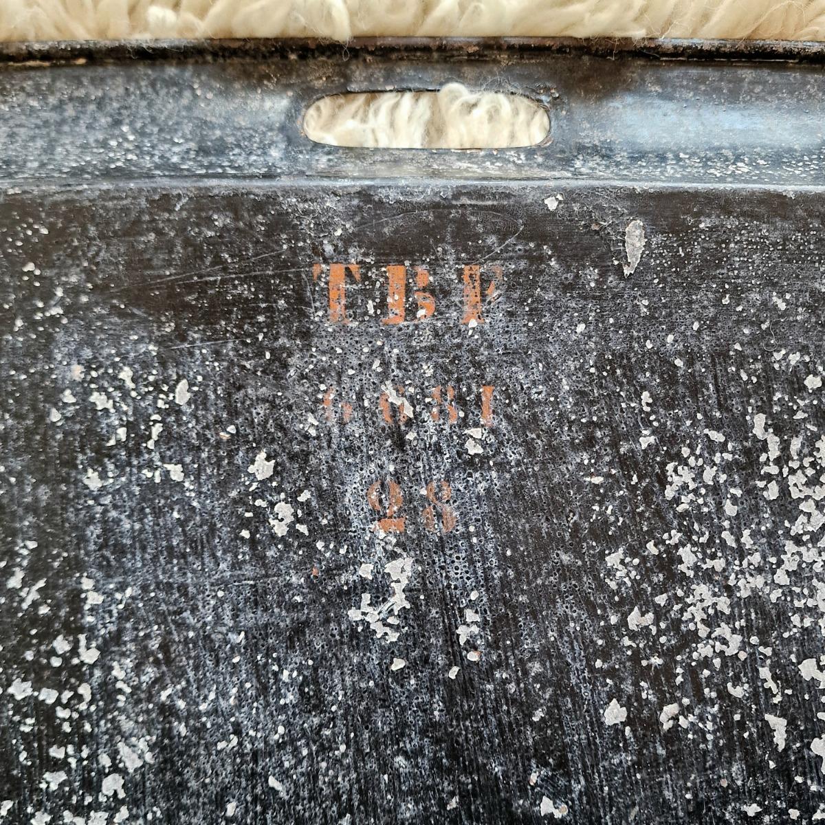 Side table with tray