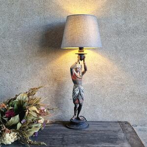 Spelter Pharaoh lamp