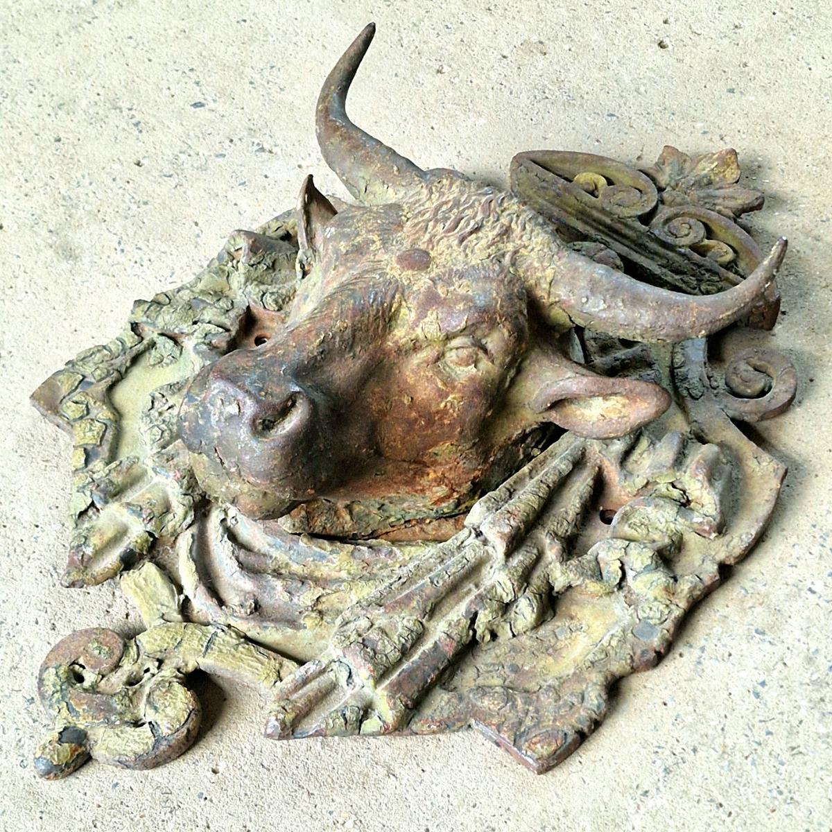 Sublime cast iron bull's head