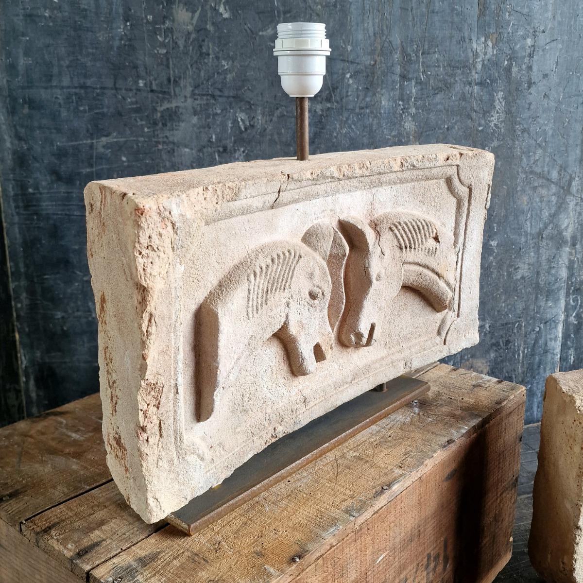 Terra cotta horse lamps