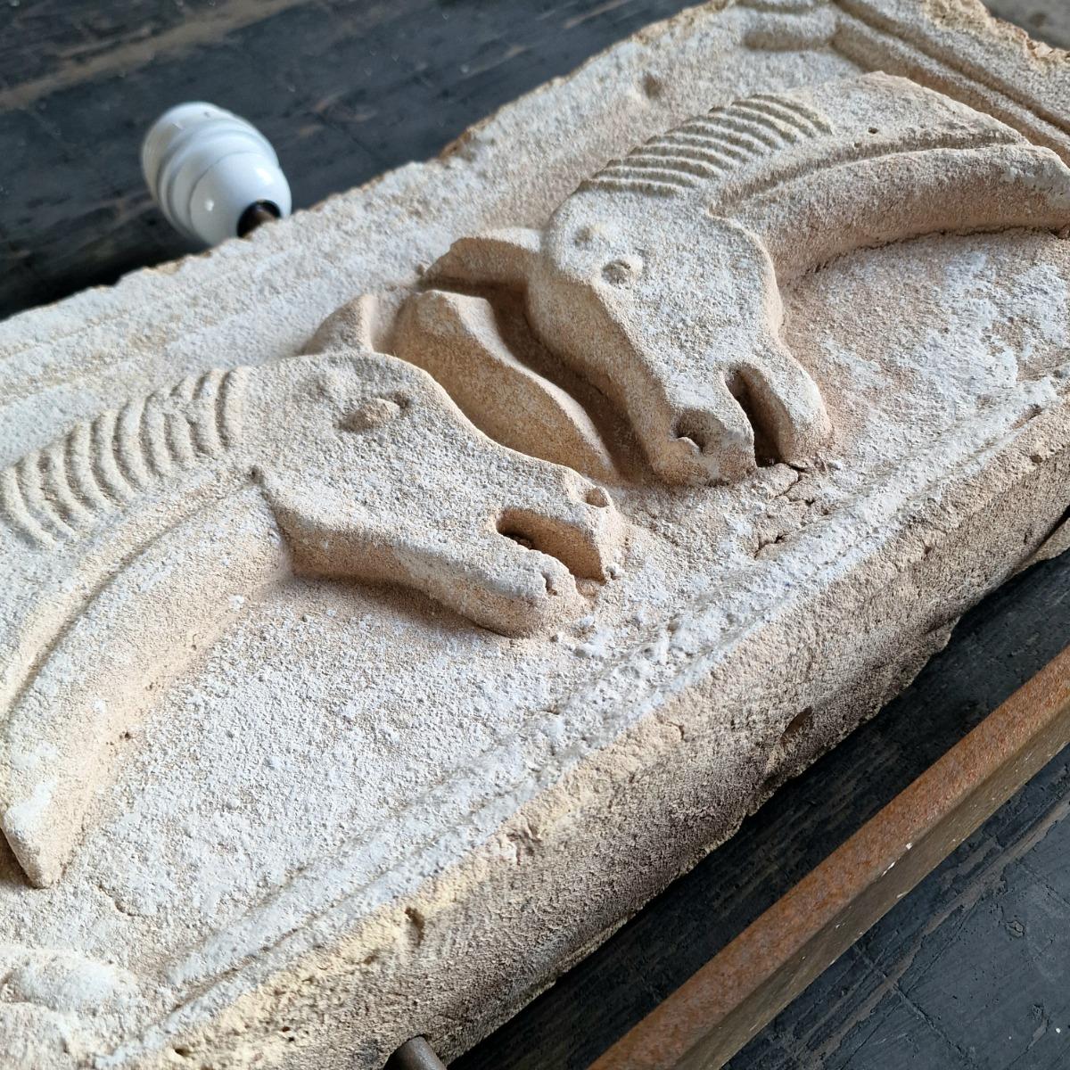 Terra cotta horse lamps