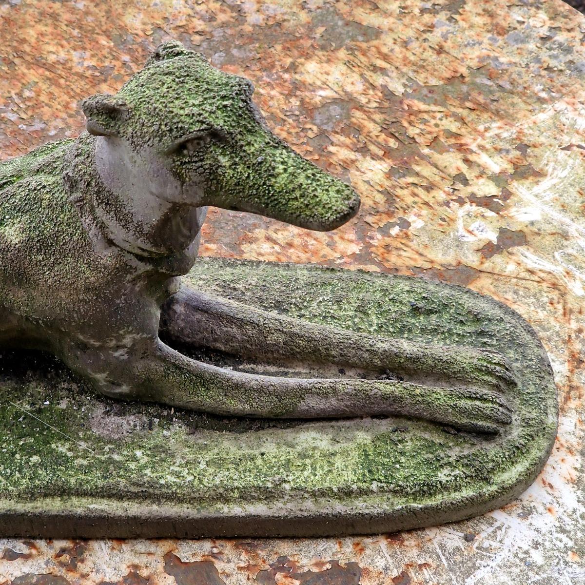 Weathered plaster whippet