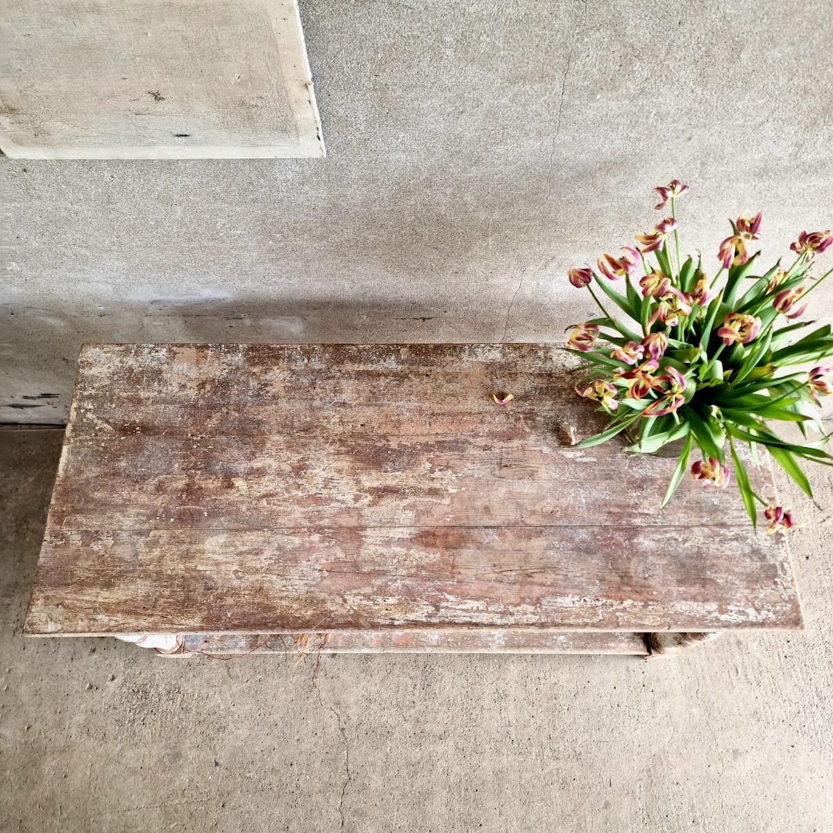 Wooden console table